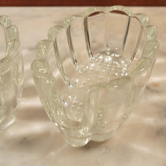 Vintage Princess House Crystal Utensil Spoon & Fork Rest Holders Set of 2 - Picture 2 of 7